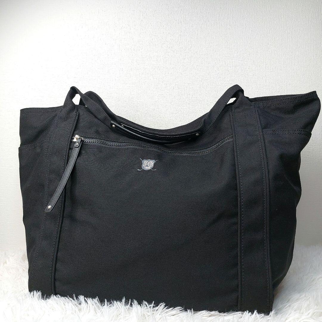 美品　PEARLY GATES　ロッカーバッグ　 トートバッグ　大容量　黒