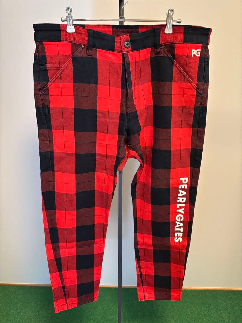 パーリーゲイツ 裏起毛ツイル ハイパワーストレッチ5ポケットパンツ サイズ7