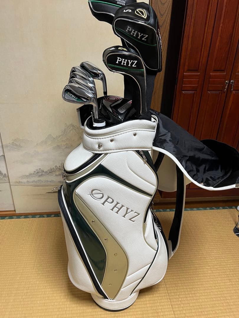 使用回数数回 PHYZ メンズクラブセット 8本 パター付き フレックスR　美品