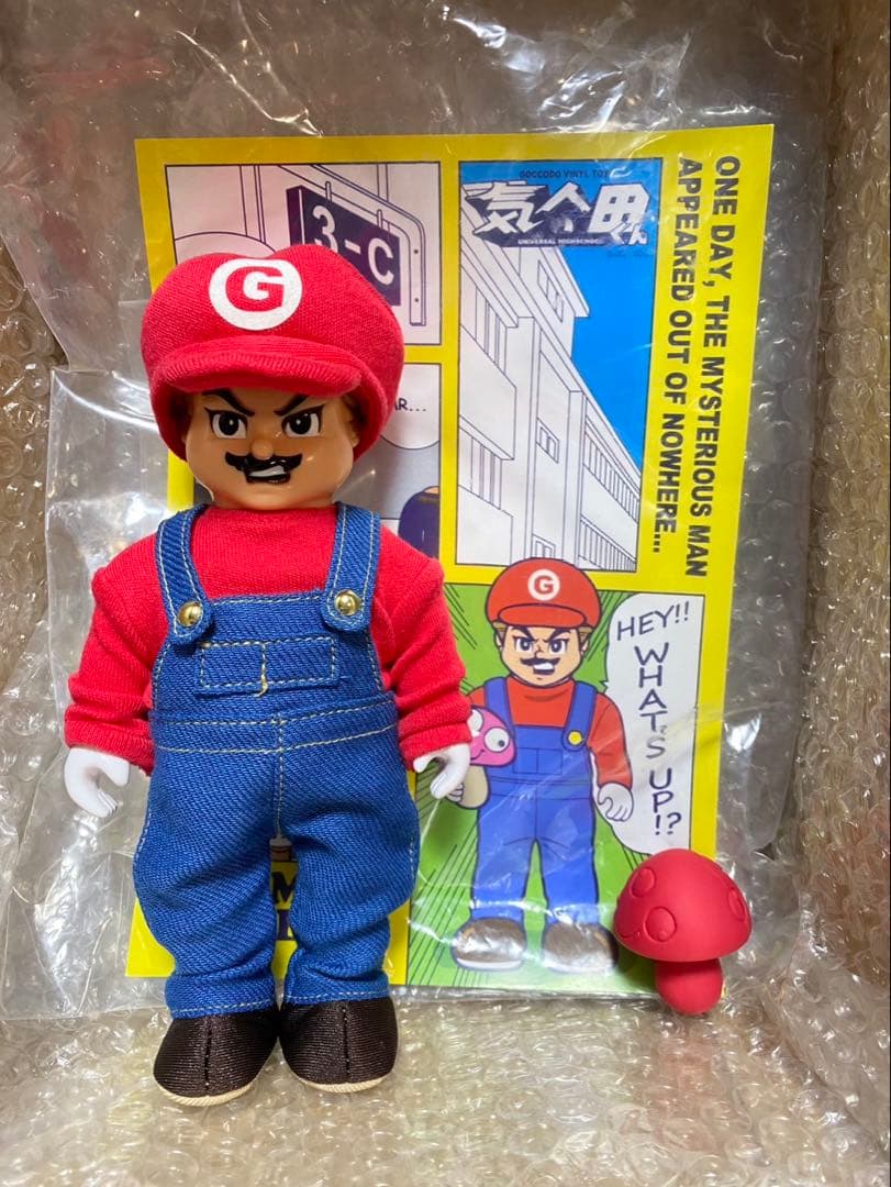ゴッコ堂　気合田くん　スーパーマリオブラザーズ　マリオ　ソフビ