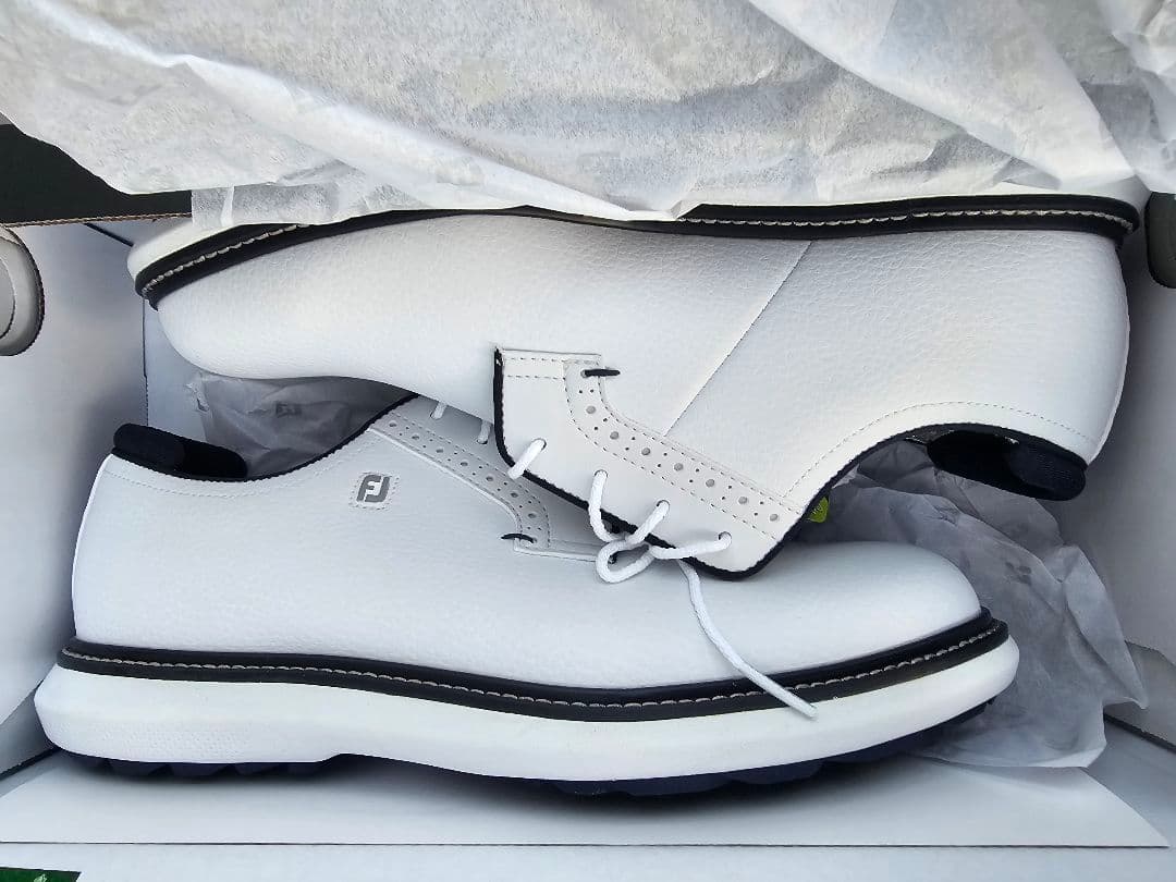 新品未使用 フットジョイ FJ トラディションズ スパイクレス 27.5cm W