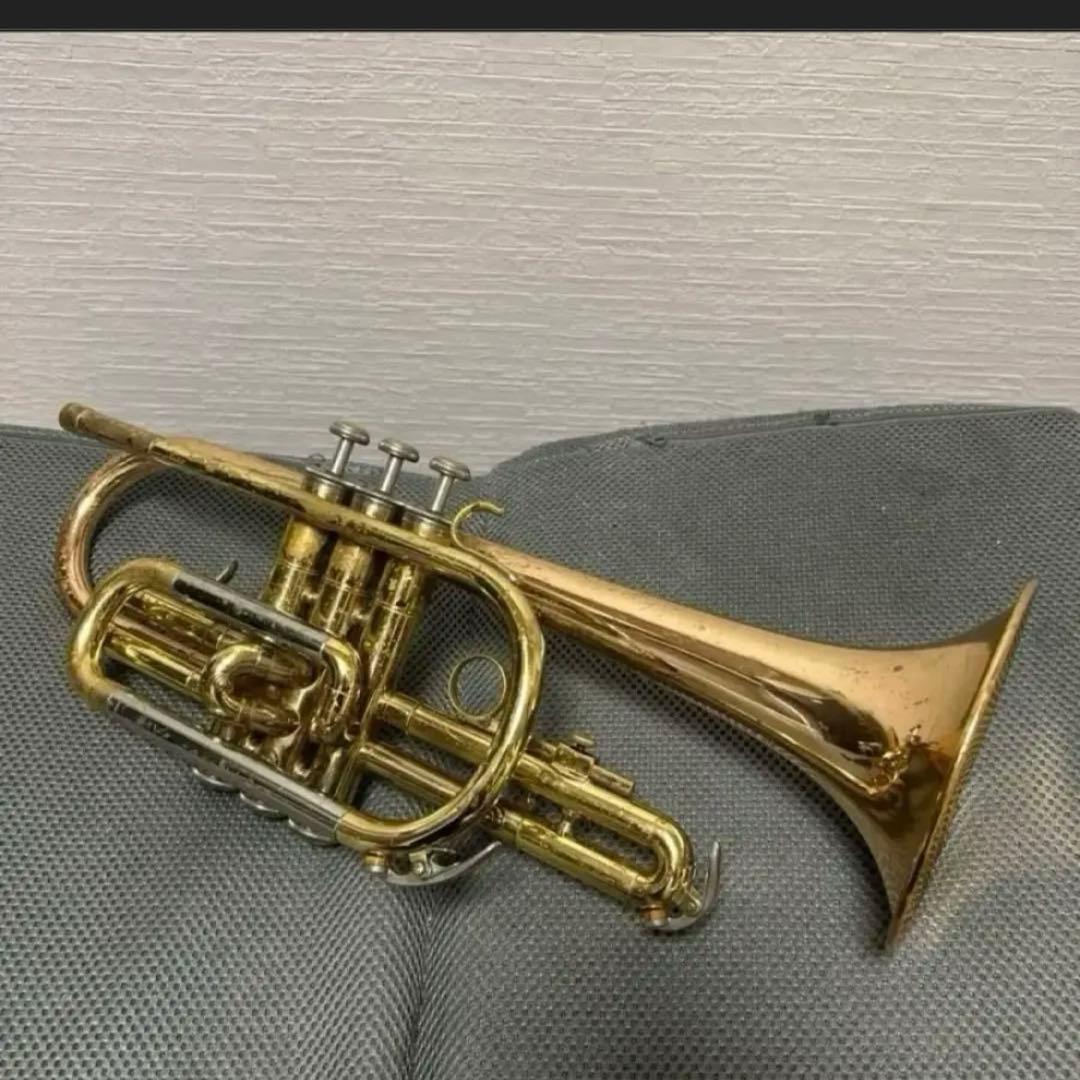 一月末処分　YCR334 ヤマハ　ロングコルネット　ピストン調整済み　値下不可