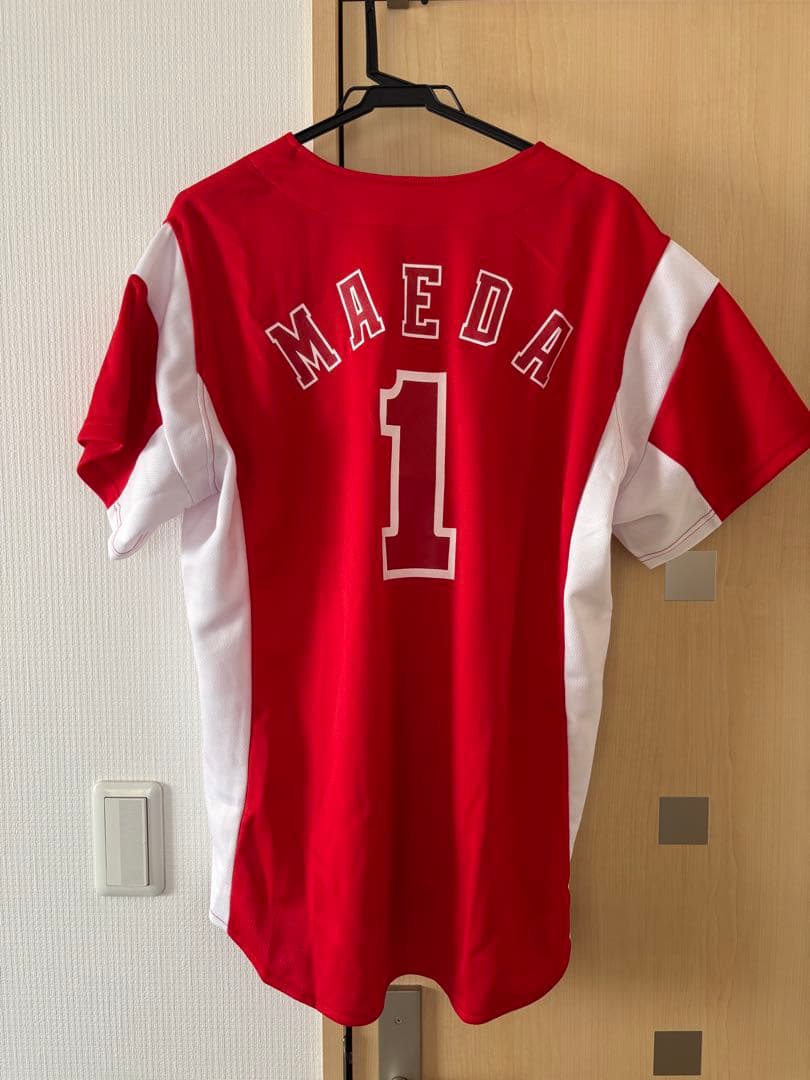 広島東洋カープ　前田智徳選手の練習用　ユニフォーム 赤白ウェアフリーサイズ　希少