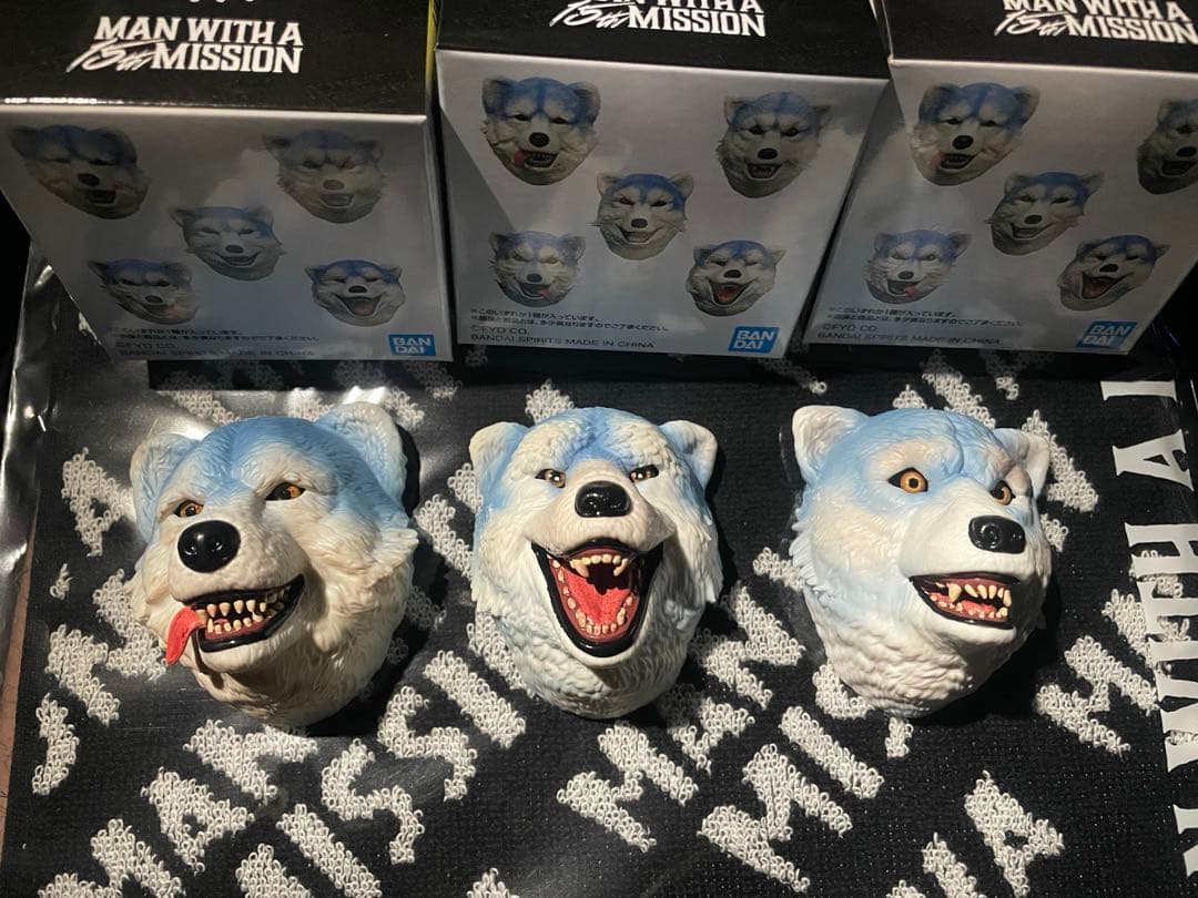 マンウィズ 一番くじ H賞 MWAM フェイスマグネット 3種SETタオル付き