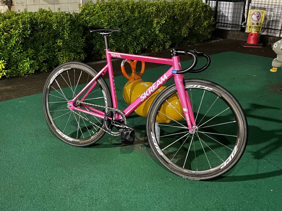 Skream ANODIZ ピストバイク フレーム ピンク フレームセット