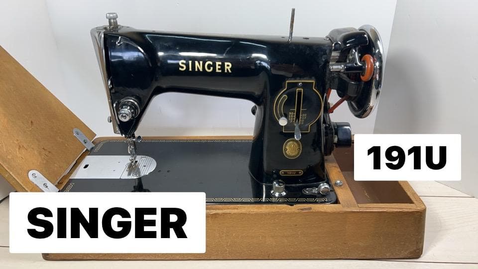 SINGER製　足踏みミシン　191U　通電○　レトロ