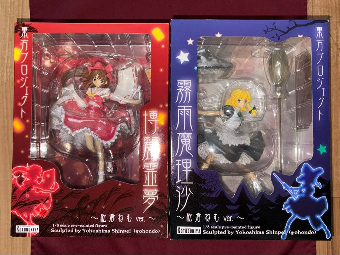 【新品未開封】 博麗霊夢 霧雨魔理沙 松倉ねむver. 1/8 フィギュア