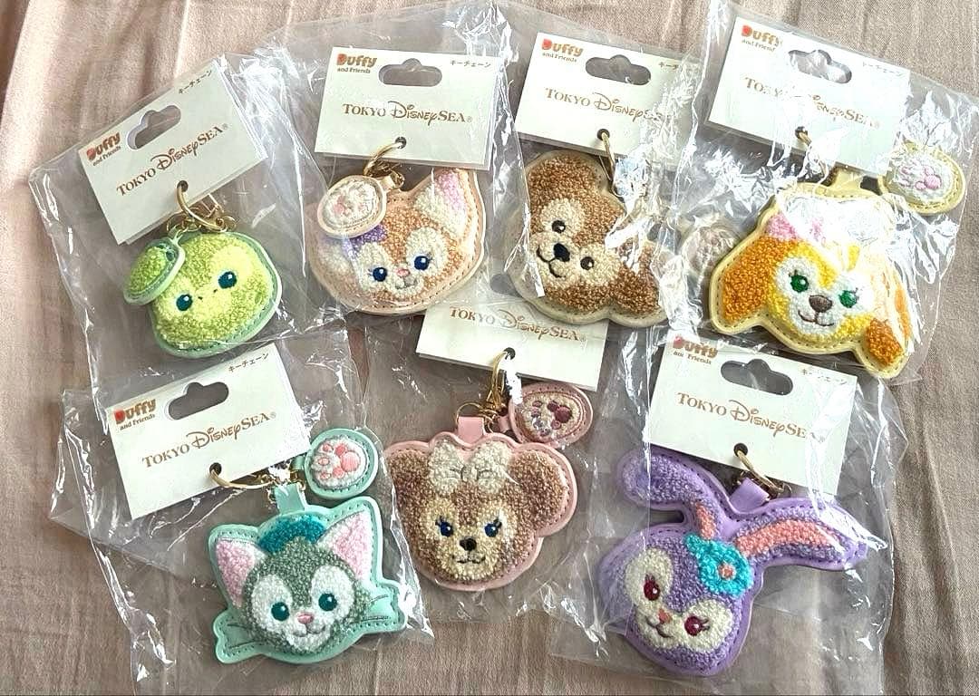 ダッフィーフレンズ 刺繍キーホルダー セット
