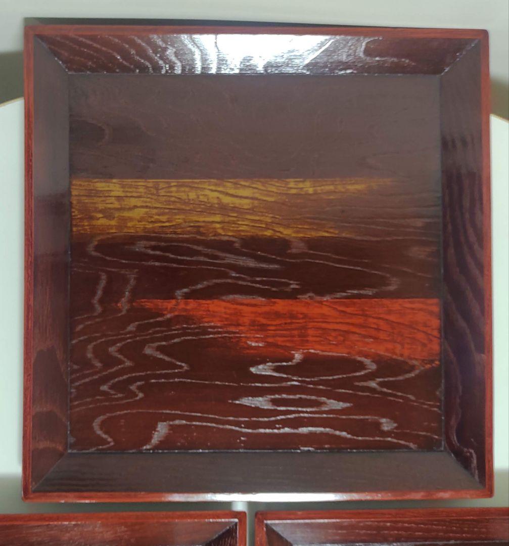 人間国宝　大野昭和斎　霞塗　懐石膳　5客セット