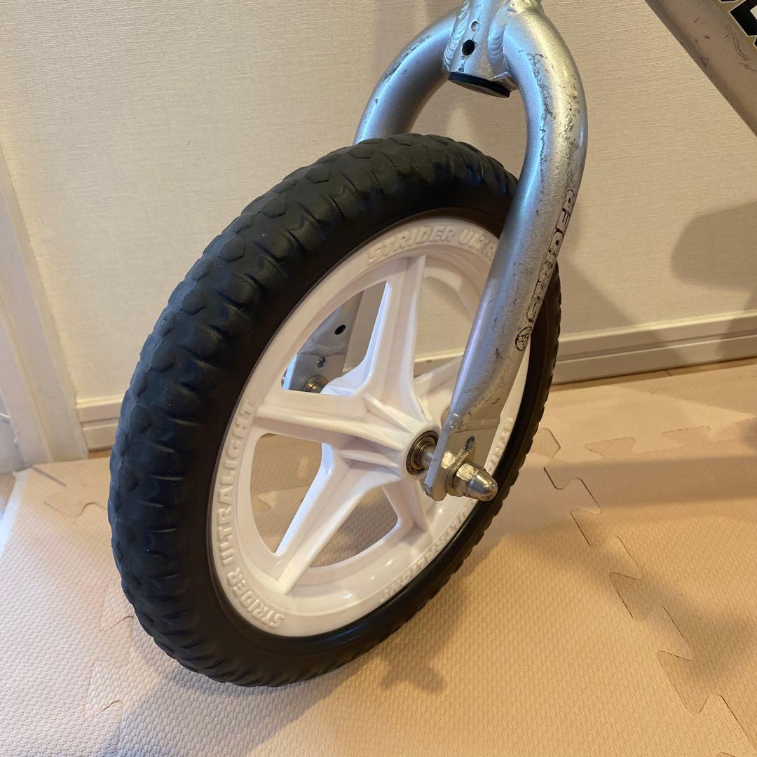 【ストライダー　プロ】STRIDER バランスバイク シルバー　ピンク