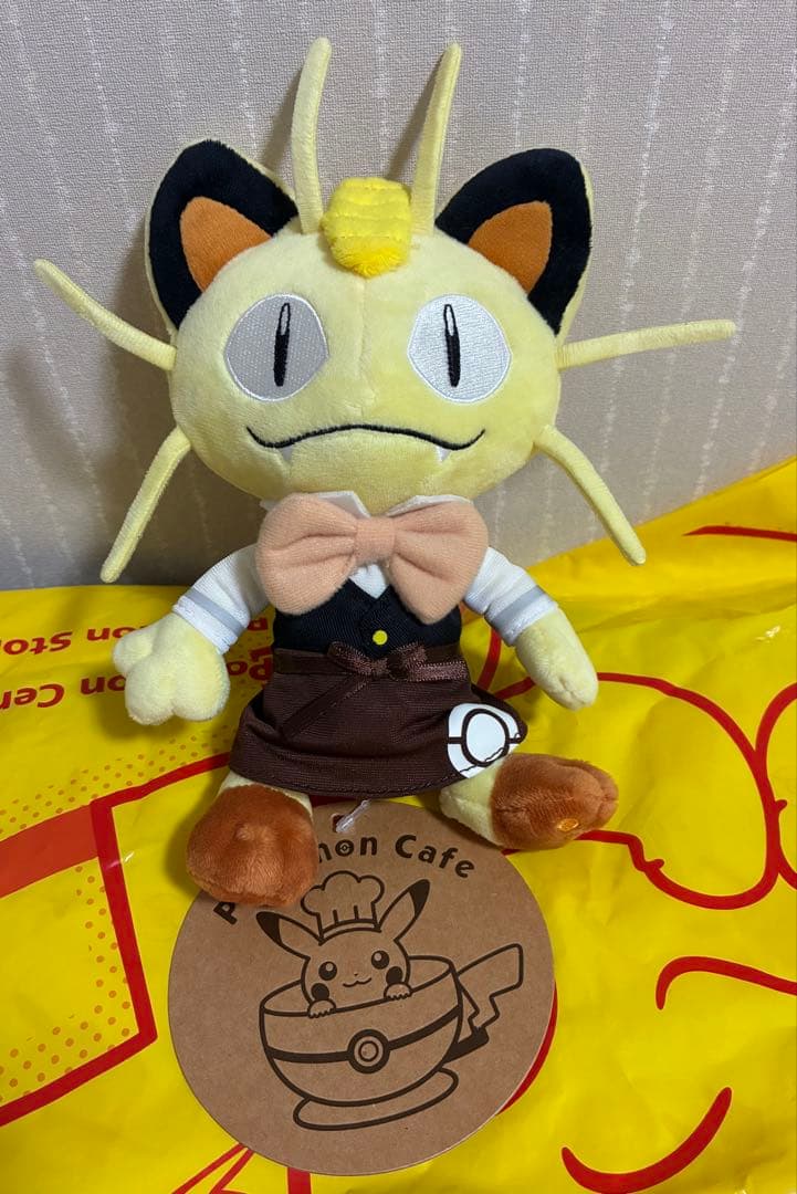 【タグ付き】 Pokemon Cafe ニャース ぬいぐるみ ポケモンカフェ