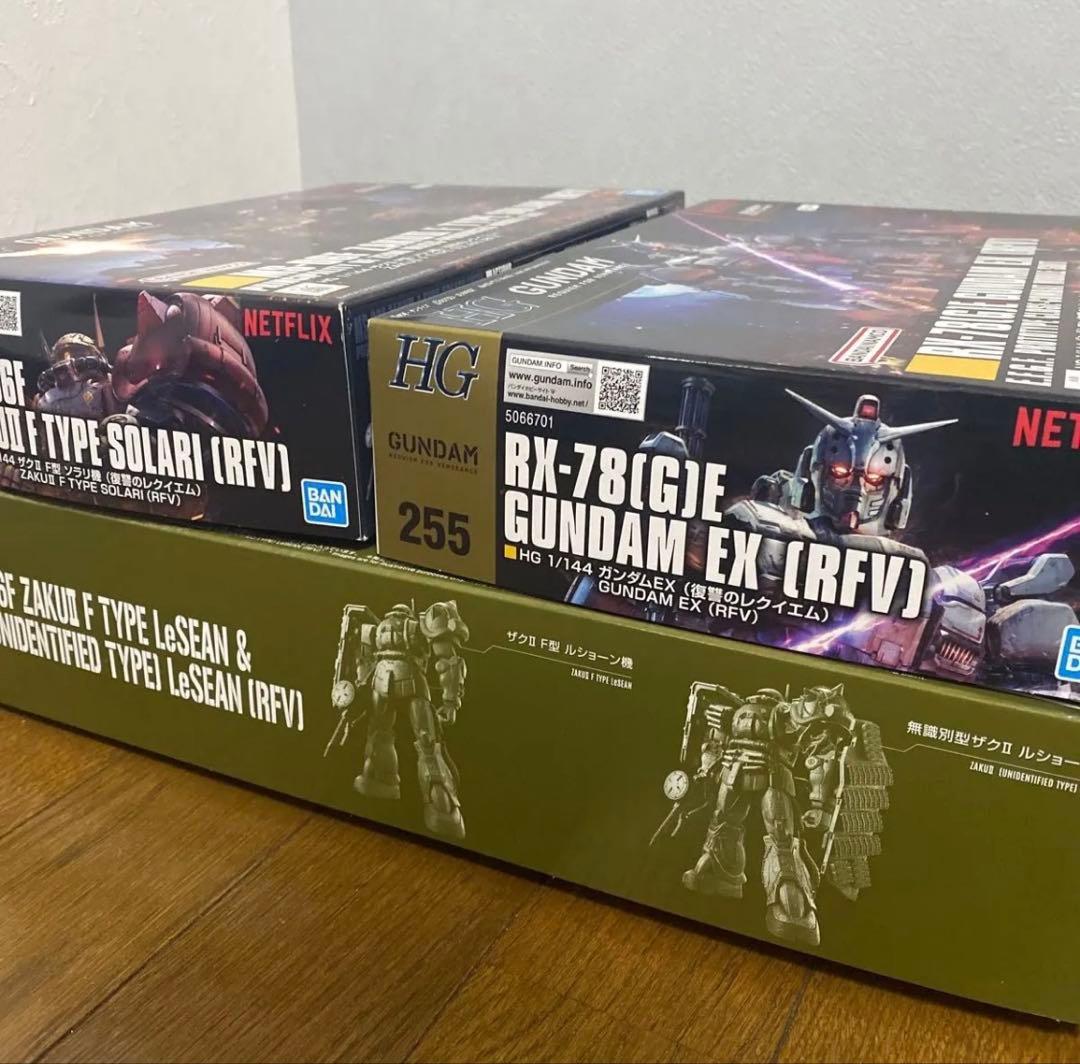 ガンダムEX ザクIIF型 ソラリ ルショーン 3点まとめ売り 復讐のレクイエム