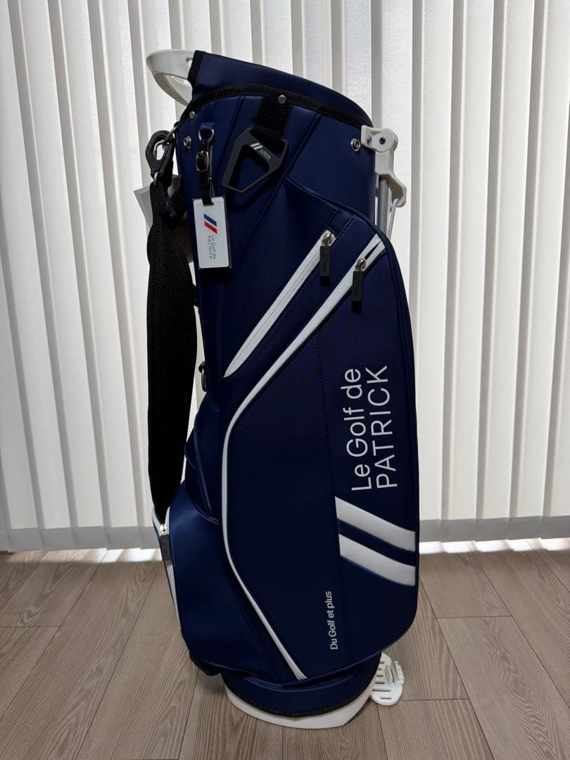 新品未使用　パトリック　キャディバッグ　PATRICK GOLF ネイビー