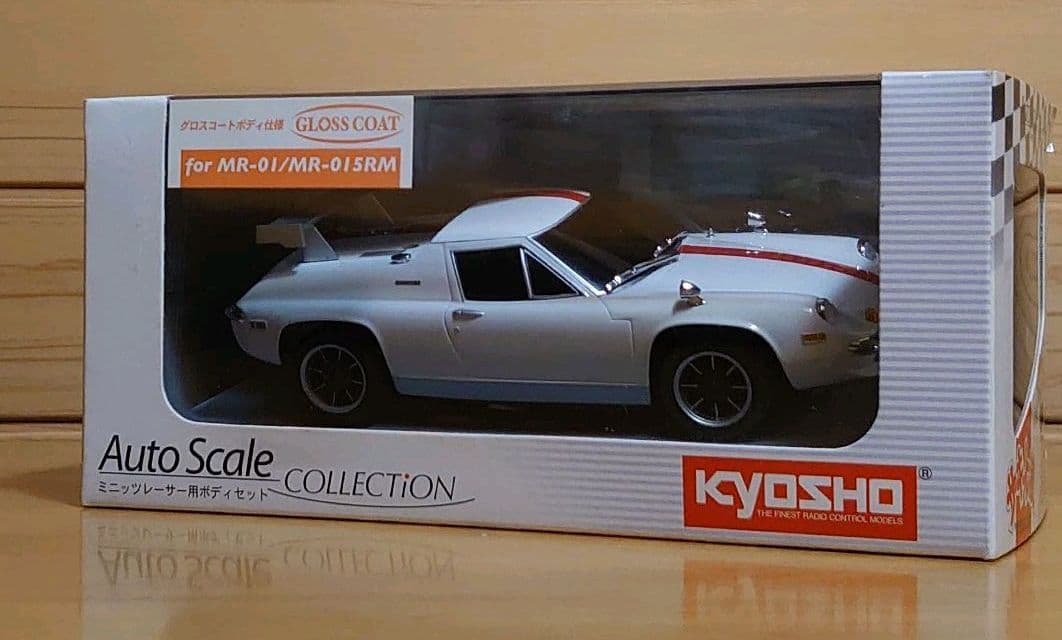 京商ミニッツレーサーサーキットの狼ロータスヨーロッパスペシャルSP　ボディセット