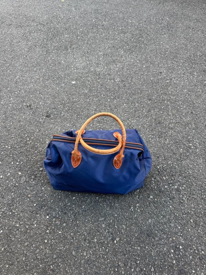 Vintage ナイロン　ブルー　ボストンバッグ
