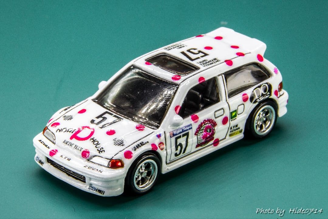 ★自作 カスタム★ 90’ホンダシビックEF【N1耐久 のりピーシビックカラー】