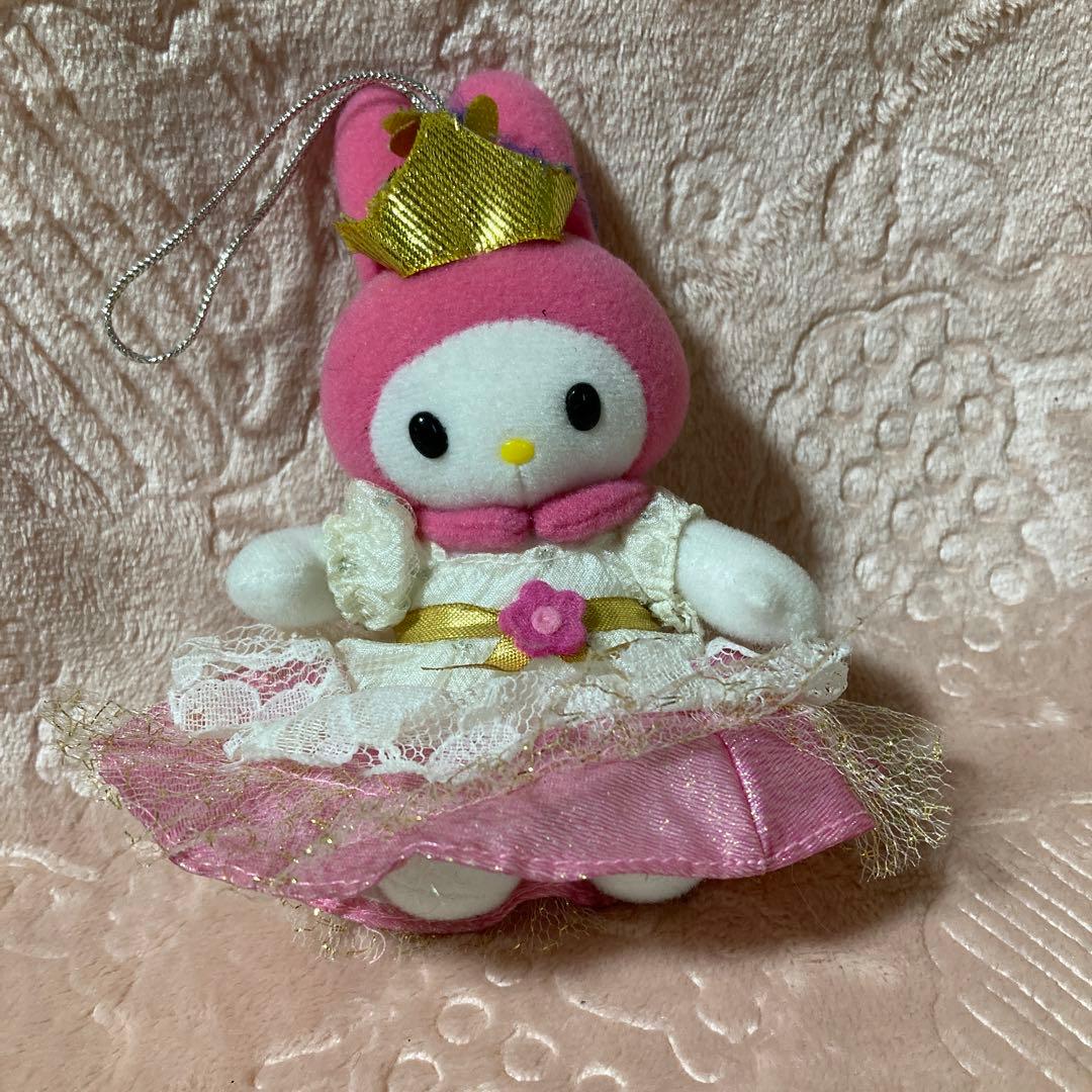 サンリオピューロランドマイメロディ ぬいぐるみ ドレス付き　14×11×5