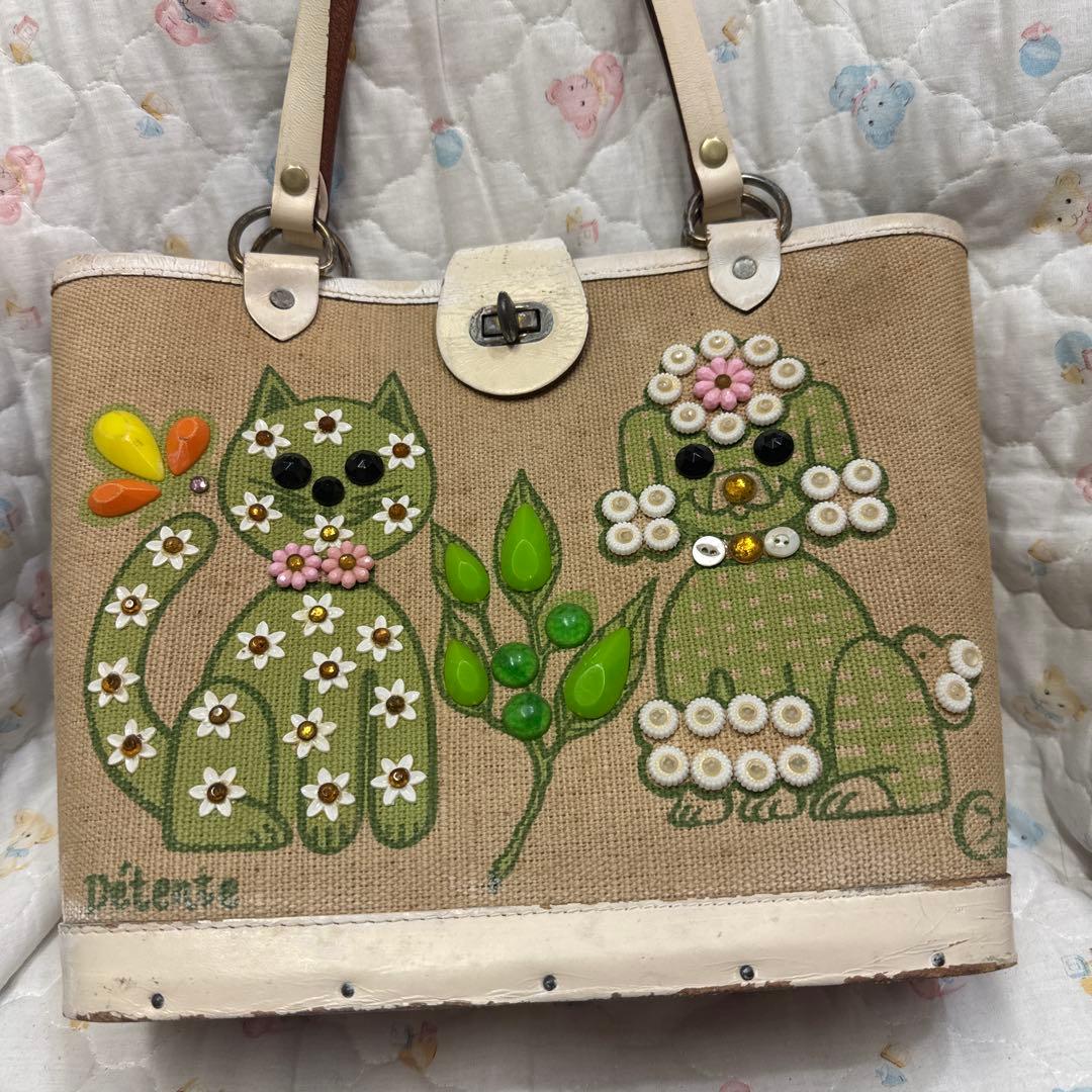 エニッドコリンズecビジュー付きバック猫ちゃんワンちゃん