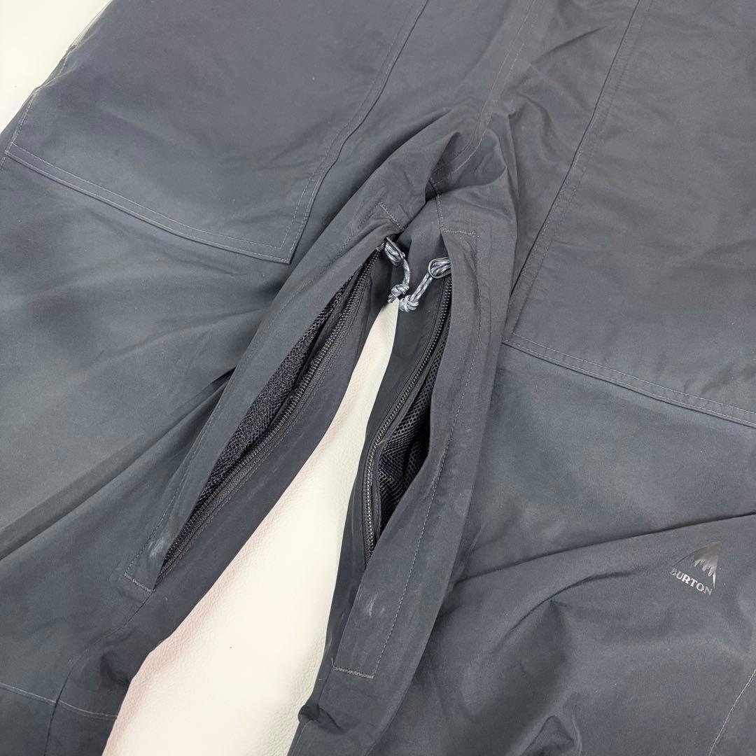 2457【美品】バートン ビブパンツ ゴアテックス スノボウェア 黒 つなぎ