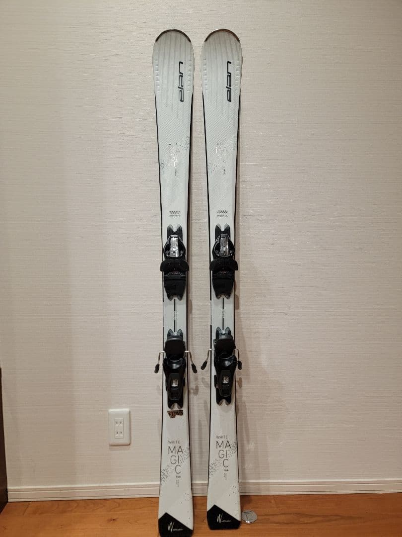 スキー板　エラン　elan ホワイトマジック 146cm ビンディング付き