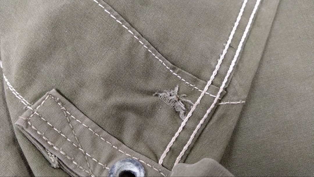 アメリカ軍 USパップテント幕のみ シェルターハーフ 軍幕②