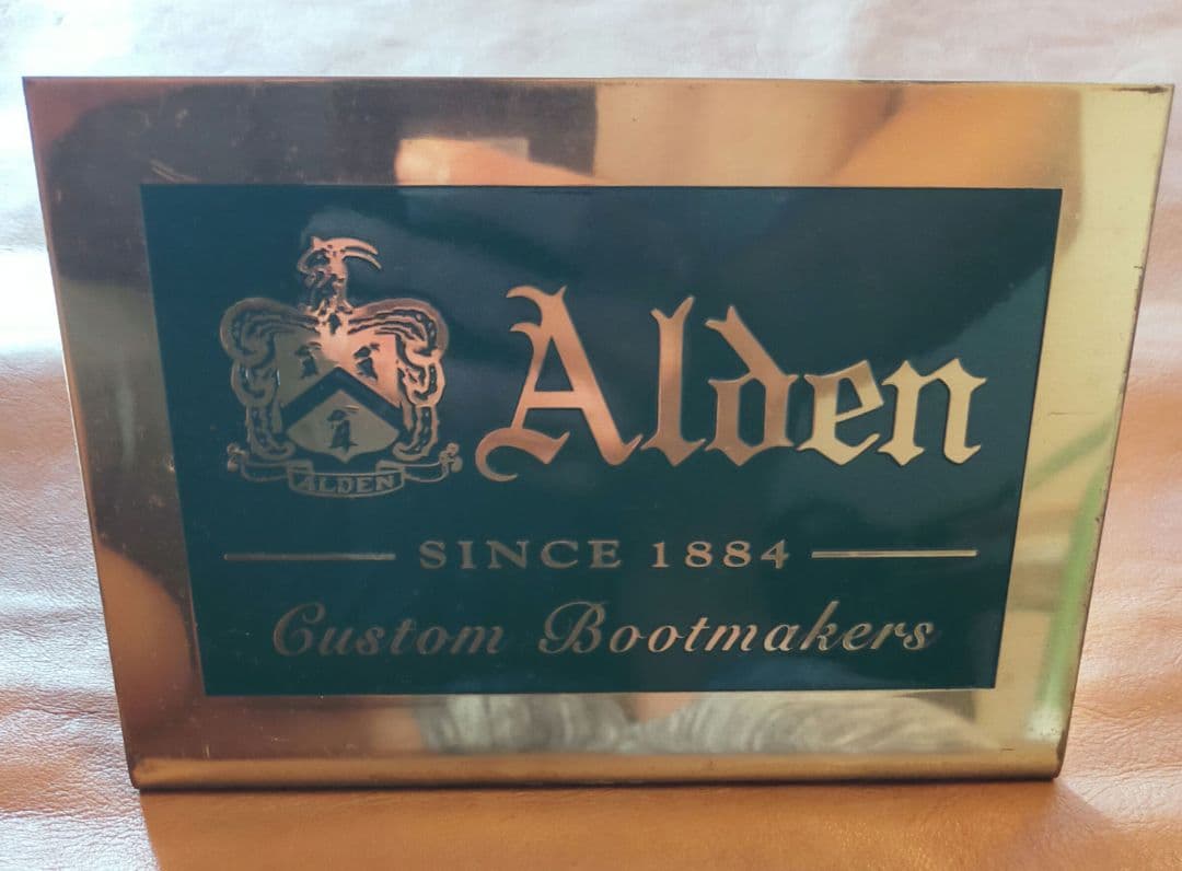 非売品　ALDEN　オールデン　金属製プレート