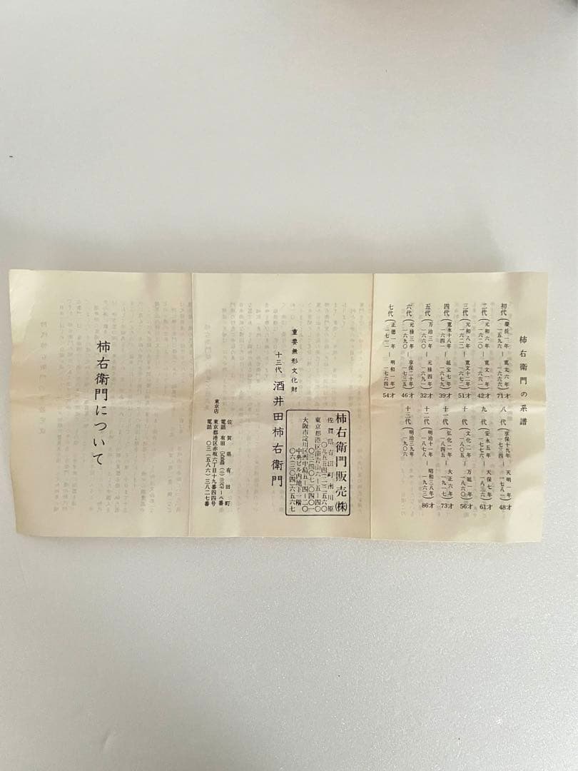 重要無形文化財　十三代　酒井田柿右衛門　箱あり　未使用　湯呑