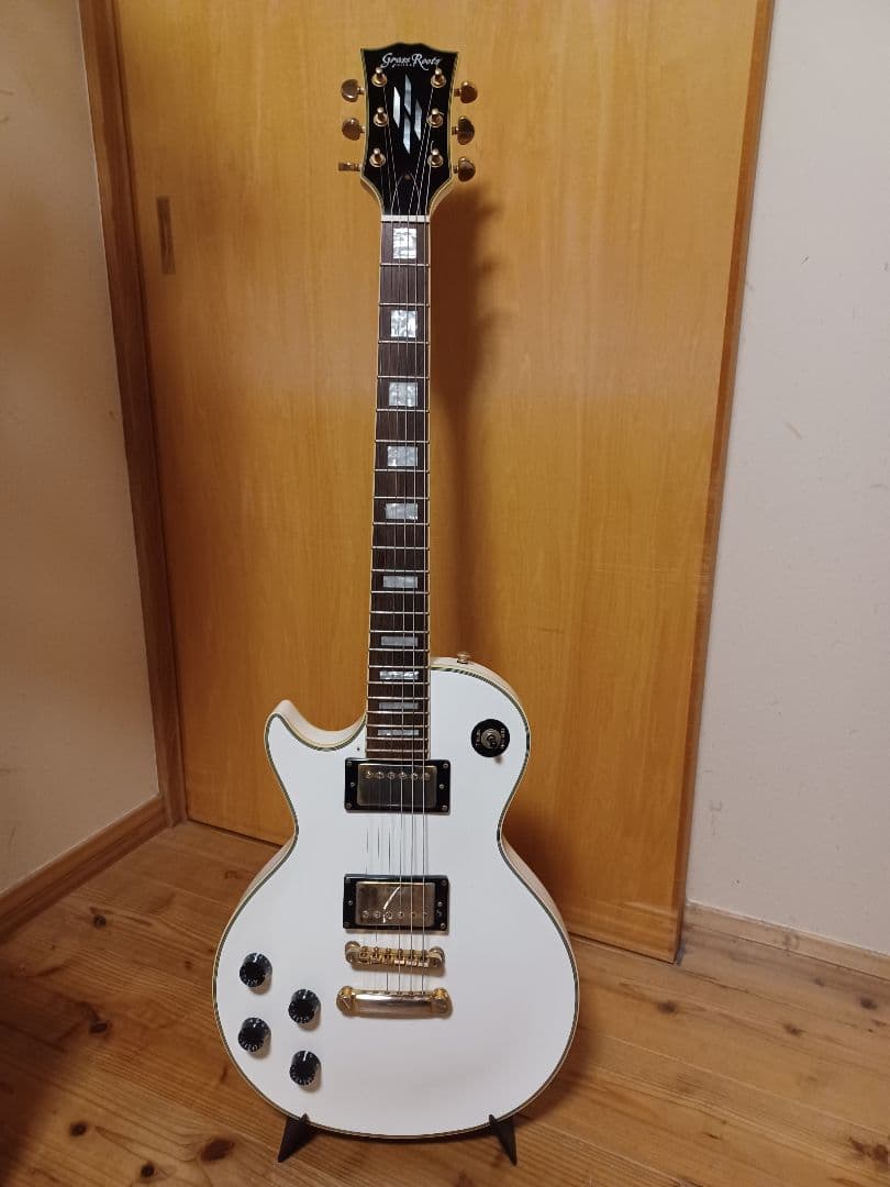 Grass Roots レスポールカスタム　レフティ　ホワイト