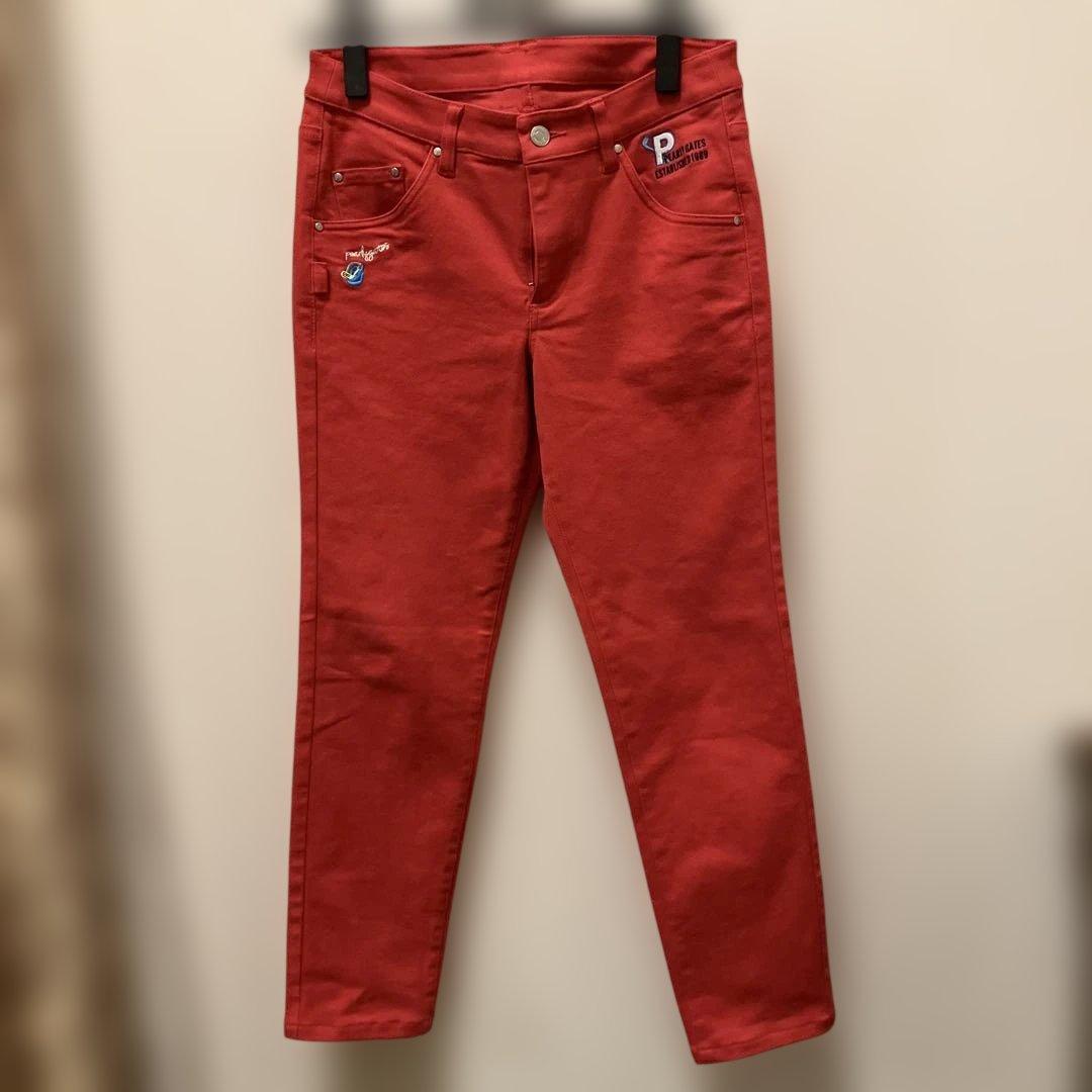 パーリーゲイツ　ゴルフ用レッドパンツ