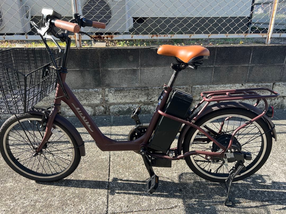 air bike 20インチ　電動アシスト自転車 ブラウン 前面バスケット