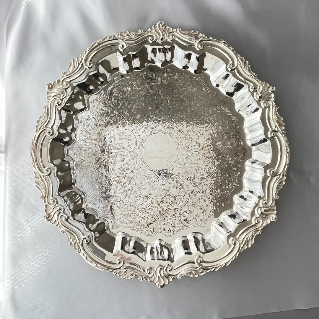 【チッペンデール】 サルヴァ / ギャラリートレー 40cm 大型