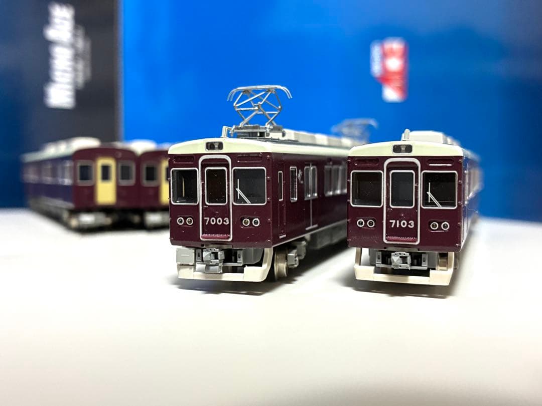 加工品　グリーンマックス阪急7000系8両セット　7003F 8連時代