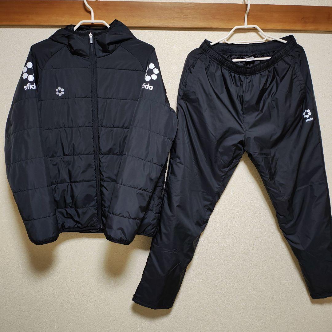 SFIDA スフィーダ 中綿入りウェア上下セット Lサイズ　ブラック