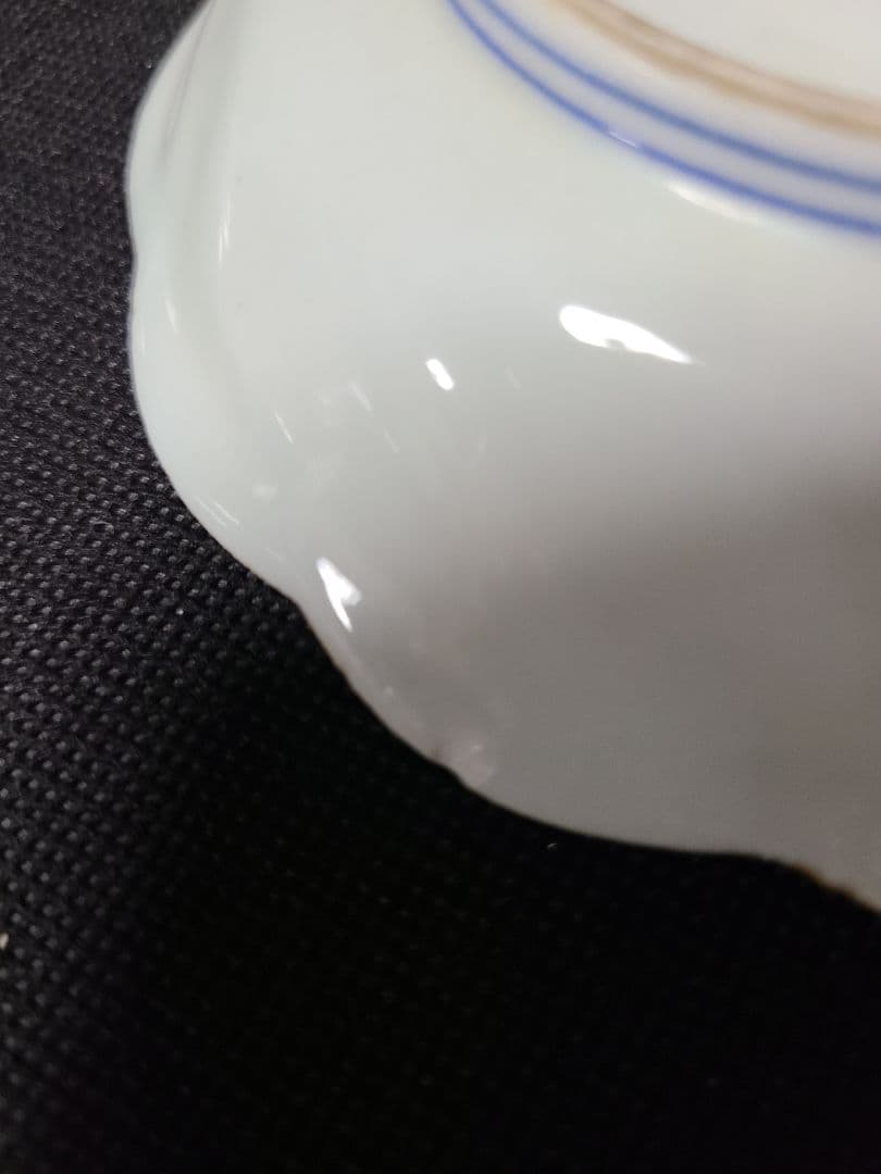 九谷焼須田菁華古染付祥瑞文様図小皿5客