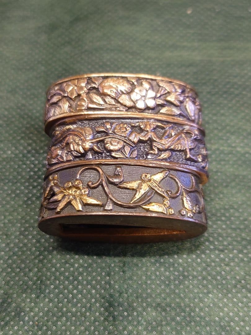 縁、3点、真鍮？砲金？