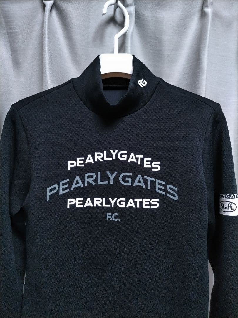 美品　パーリーゲイツ　モックネック　スウェット　24年モデル　黒