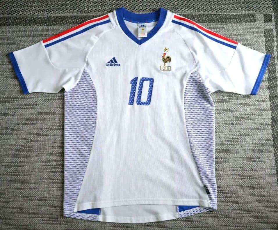 【希少】フランス代表 ジタン 2002年ワールドカップ　アウェイ