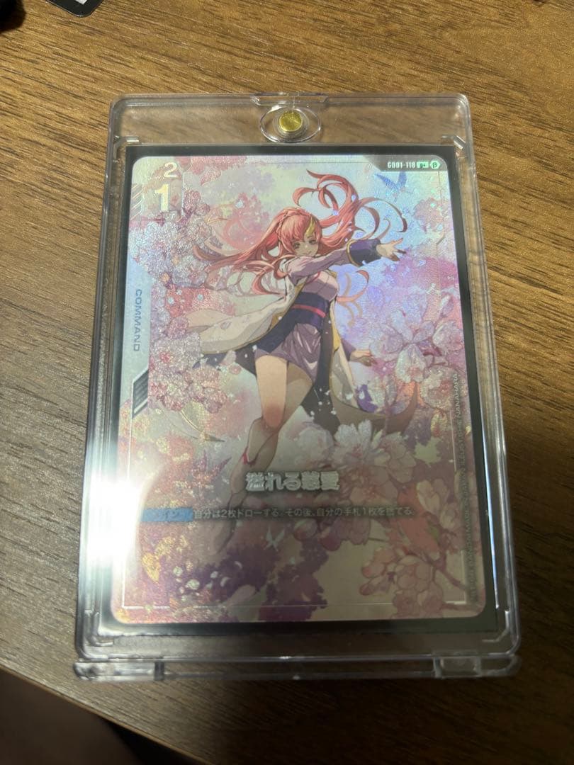 ガンダムカードゲーム 溢れる慈愛 パラレル 美品