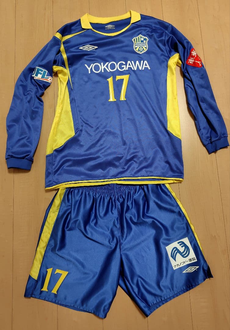 横河武蔵野ＦＣ　ホームユニフォーム上下　選手支給品