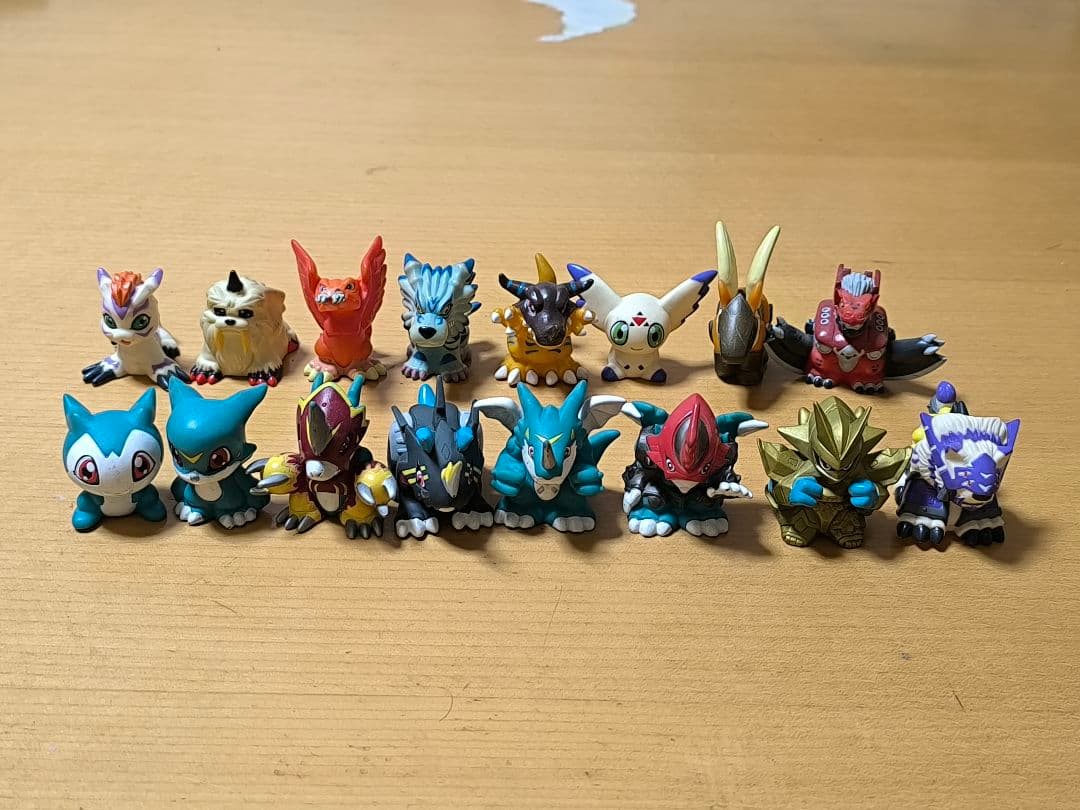 レトロ　デジモン　指人形　16体セット