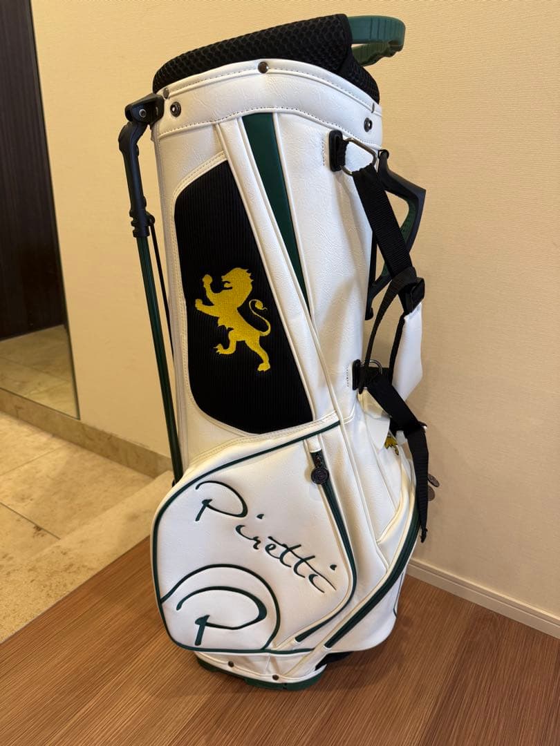 Piretti キャディバッグ ホワイト/グリーン