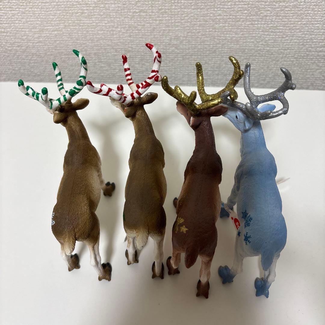 シュライヒ　クリスマス　限定　トナカイ　４体
