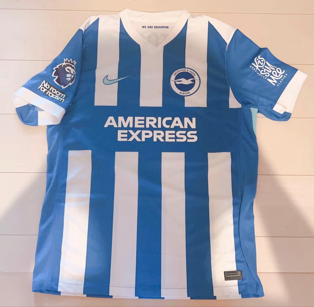 最終価格 美品 ナイキ 25-26 ブライトン ホームユニホーム