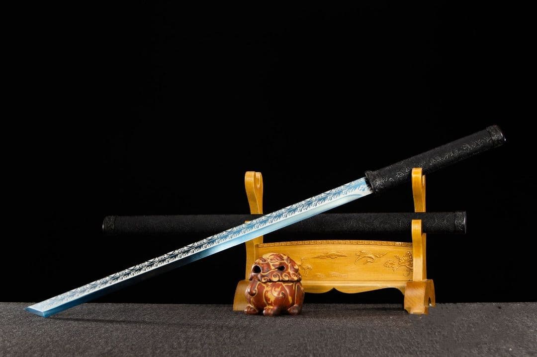 ライトニング唐横刀-高性能マンガン鋼  武具 刀装具 日本刀 唐剣  居合刀