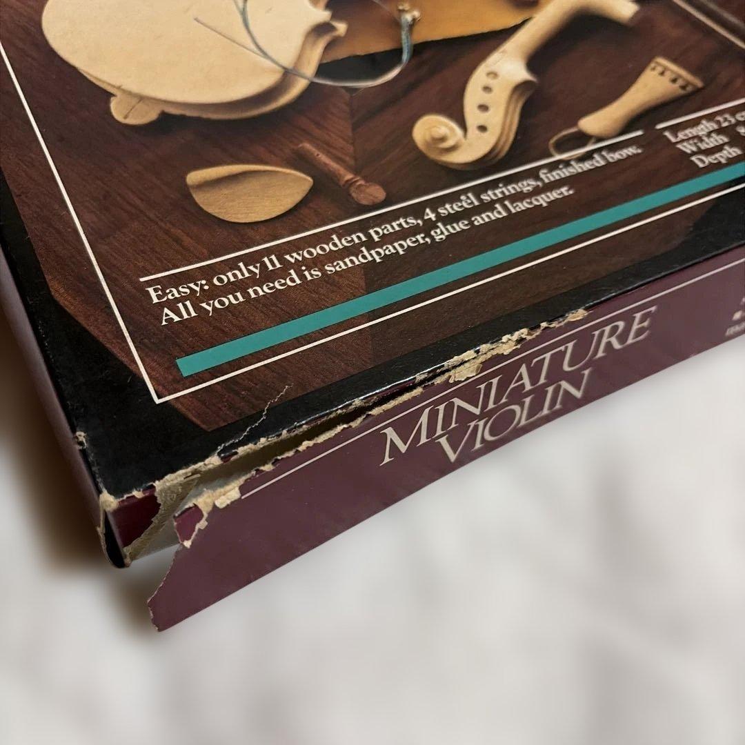 レア‼️ ミニチュアヴァイオリン キット レトロ