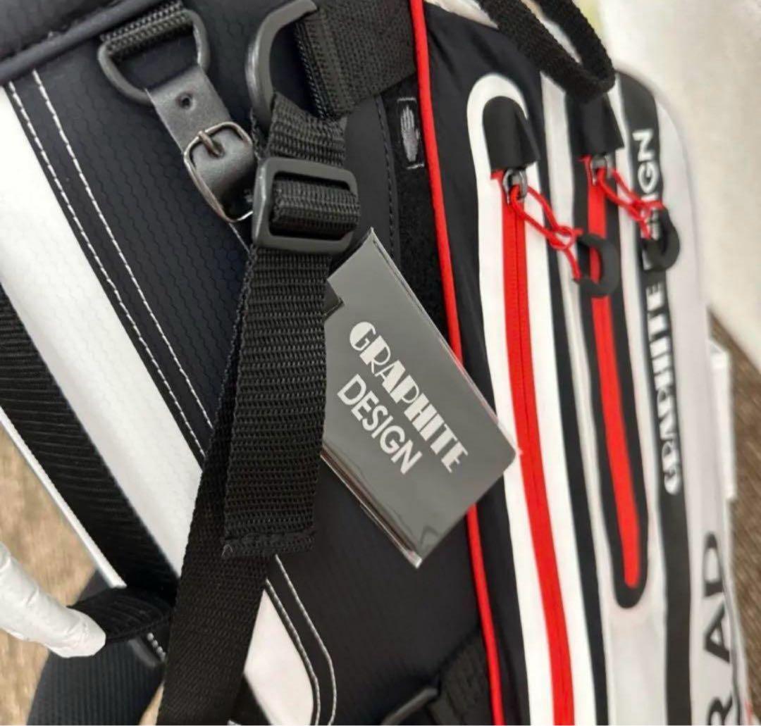 グラファイトデザインキャディーバック　2023年モデル　ホワイト　限定モデル