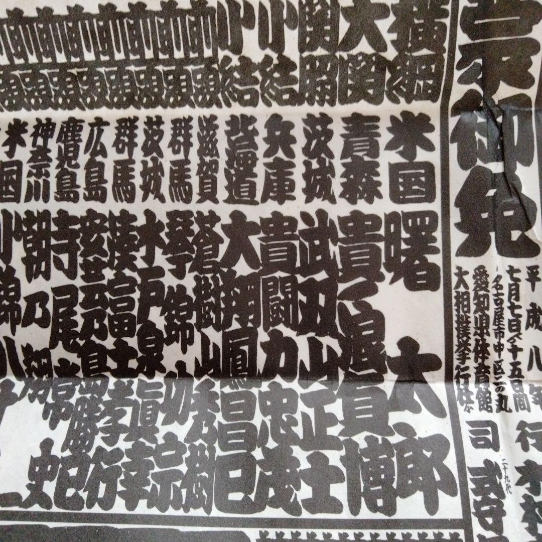 横綱 貴乃花 曙 番付表