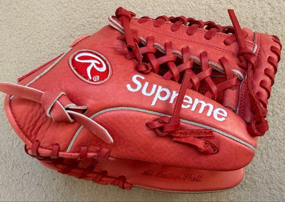 早い者勝ち！Supreme Rawlings Gloves グローブ赤右利き