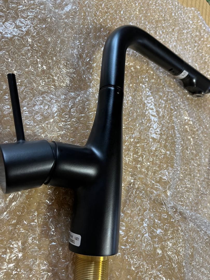 キッチン水栓クリナップ　KM6361ECM5　スタイリッシュ水栓マットブラック