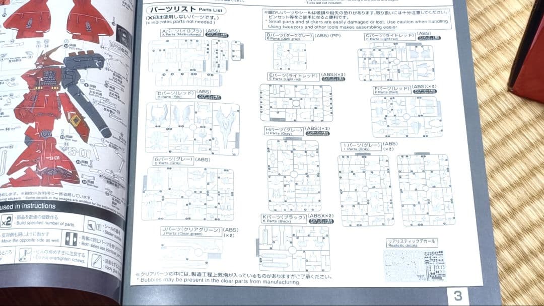 RG 1/144 沙扎比　クリアパール